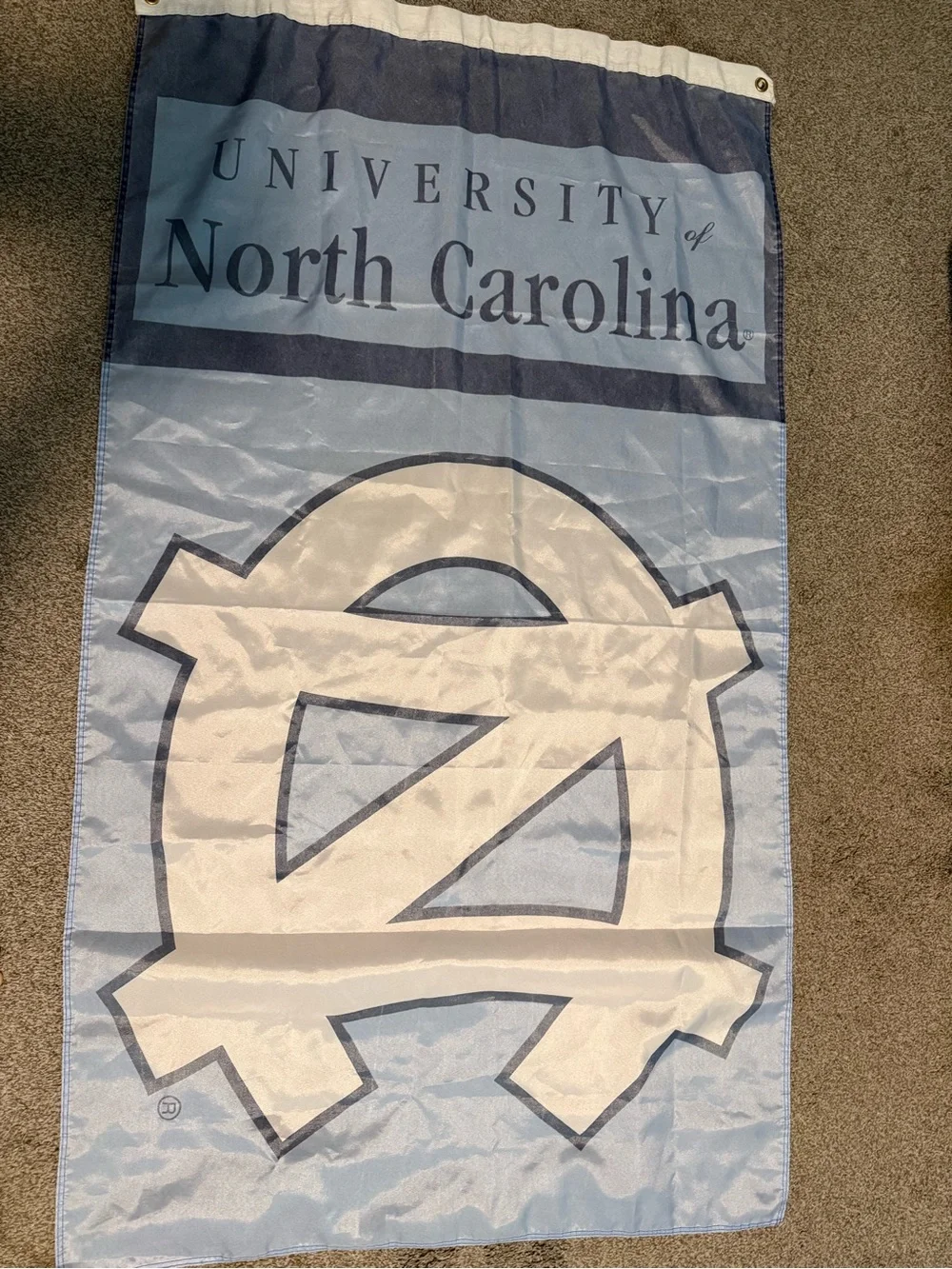 Light Blue and White Decorative Flag